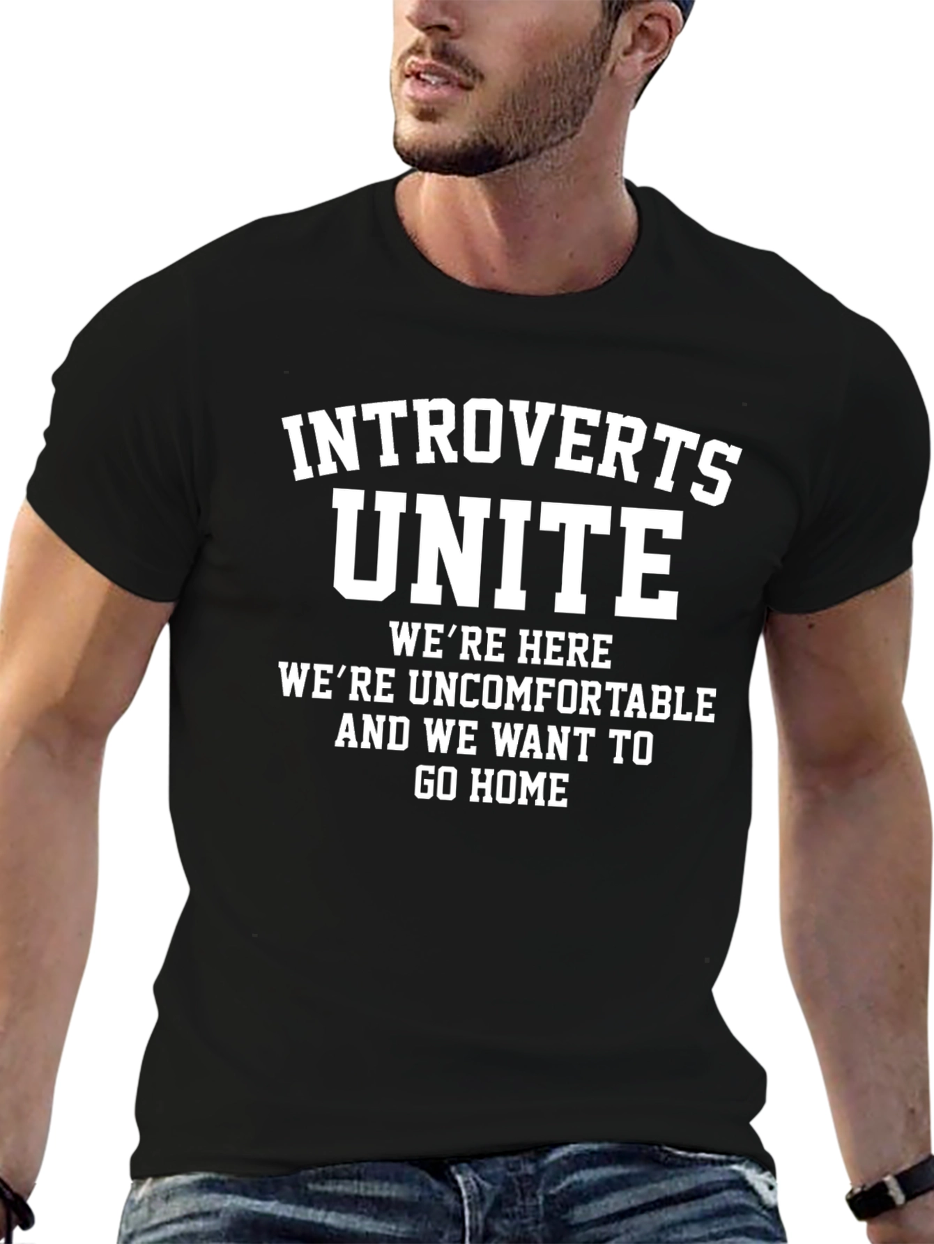 Introverts Unite T-Shirt - Comfortable & Humorous