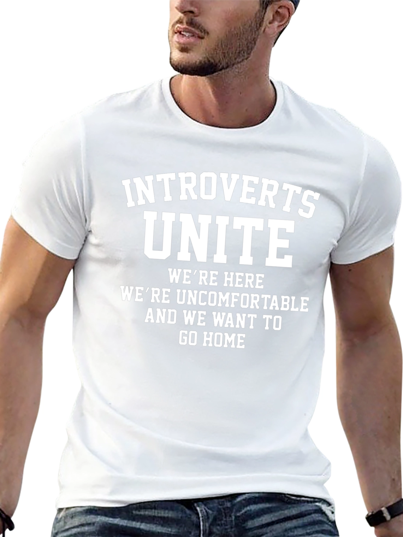Introverts Unite T-Shirt - Comfortable & Humorous