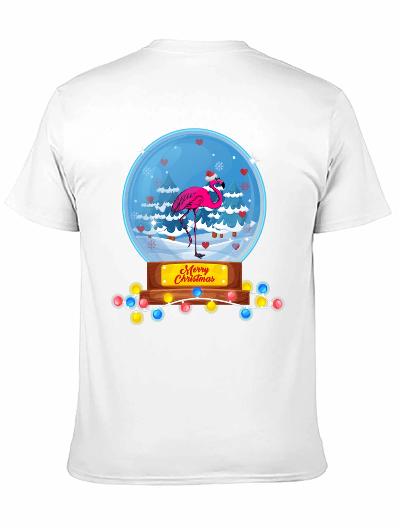 Christmas Flamingo T-Shirt - Holiday Humor