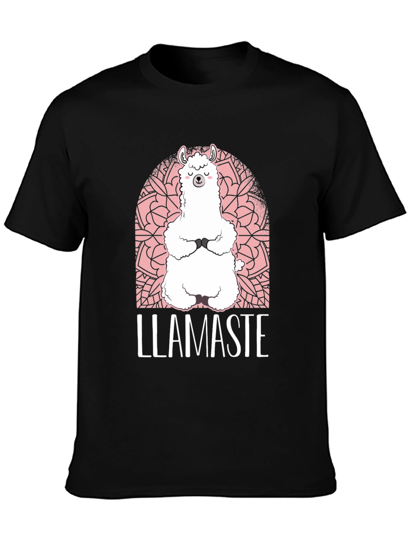 Llamaste Yoga T-Shirt - Meditating Llama