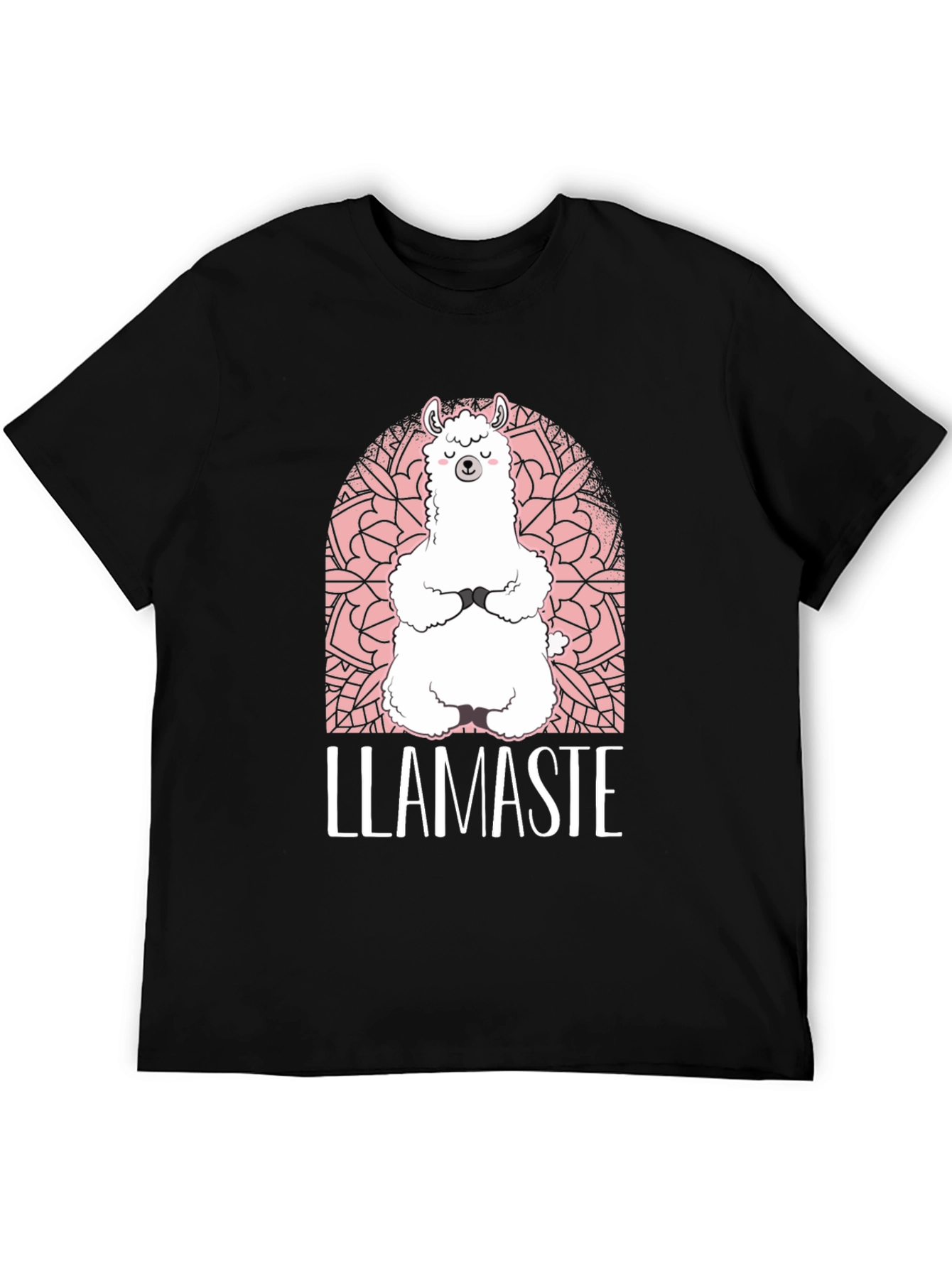Llamaste Yoga T-Shirt - Meditating Llama