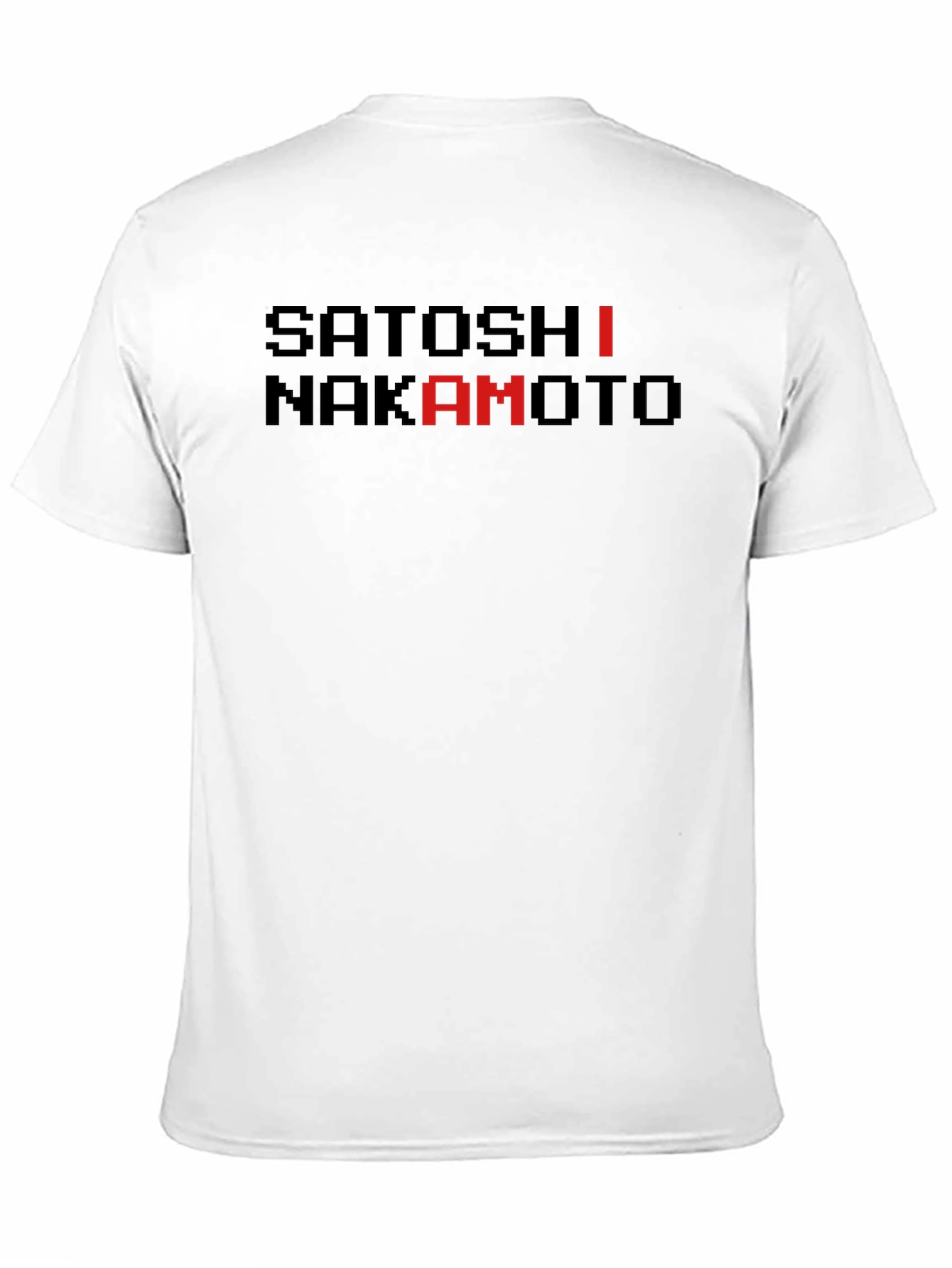 Satoshi Nakamoto Pixel Art T-Shirt - Black Crypto Tee