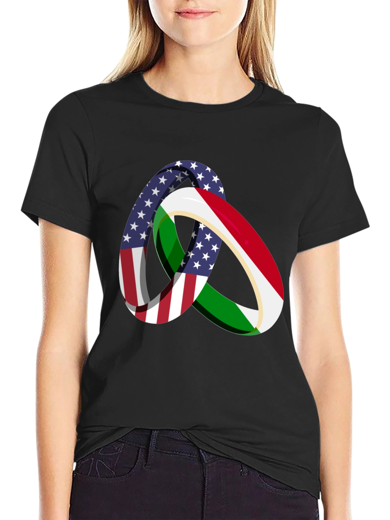 USA Italy Friendship T-Shirt