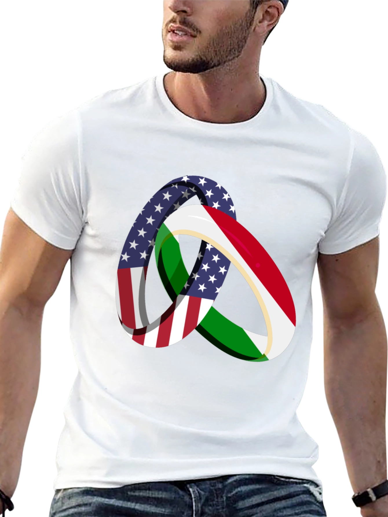 USA Italy Friendship T-Shirt