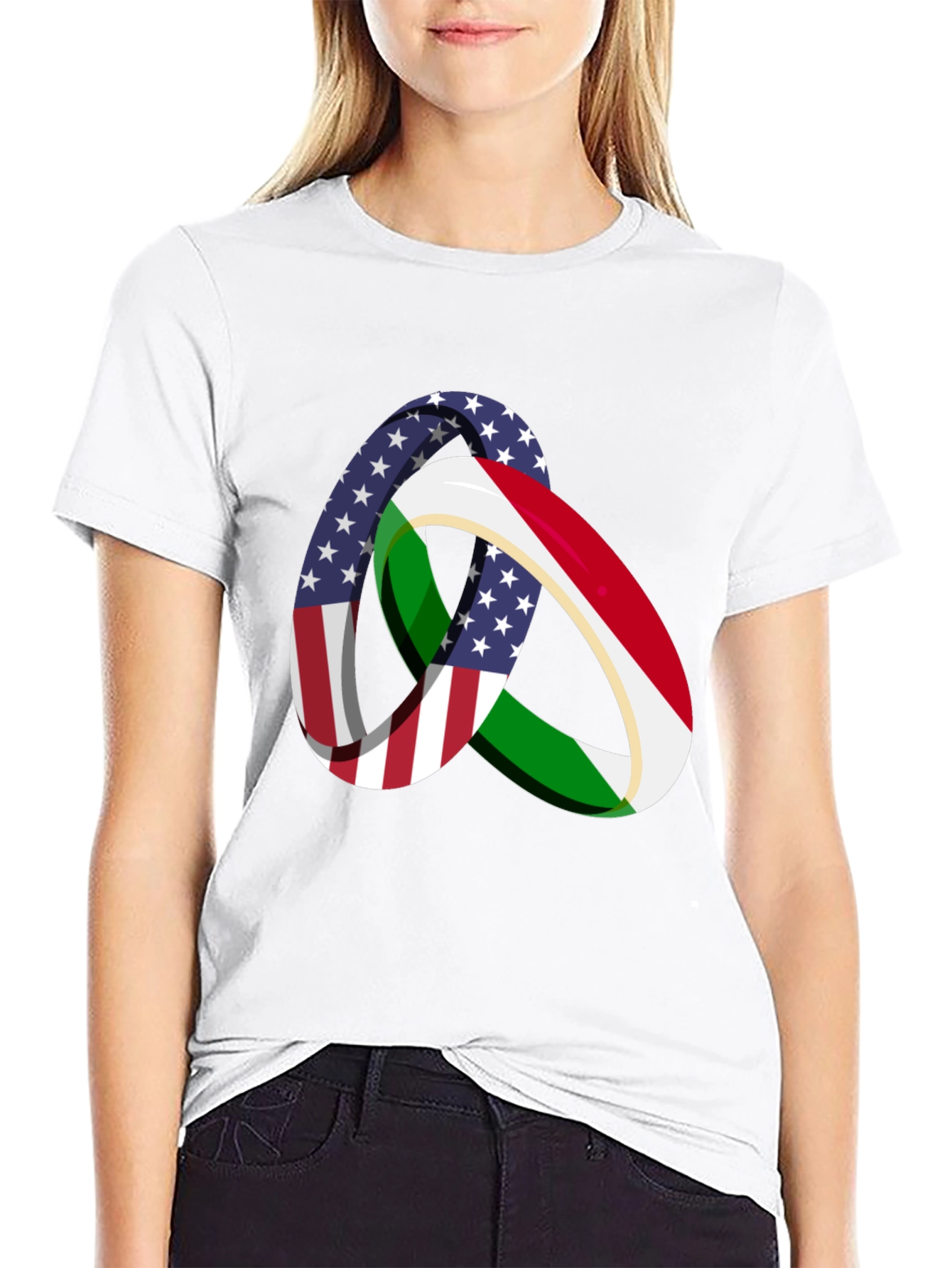 USA Italy Friendship T-Shirt