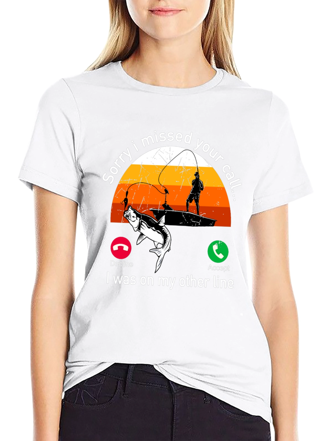 Sorry I Missed Your Call Fishing T-Shirt