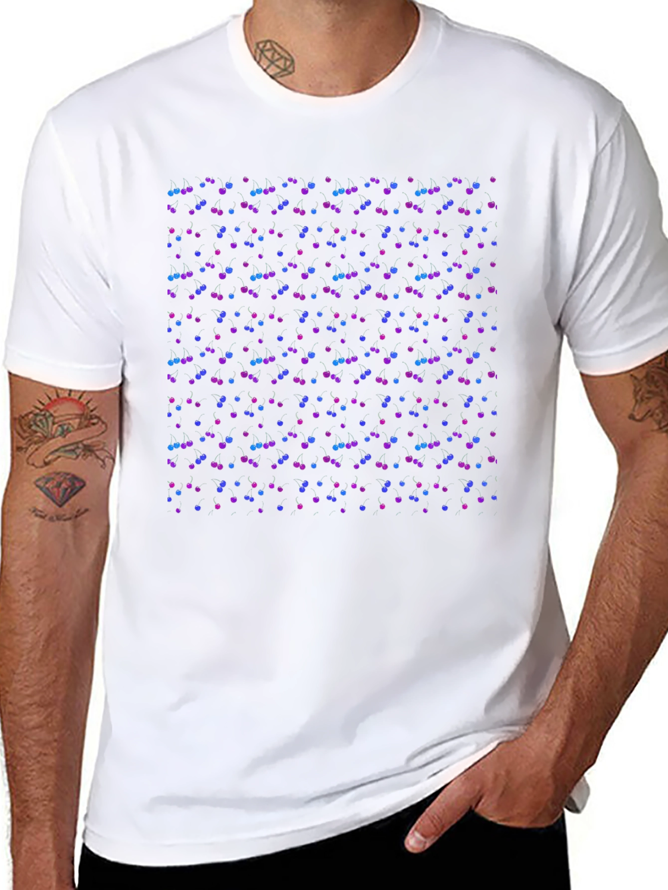 Black Cherry Print Tee
