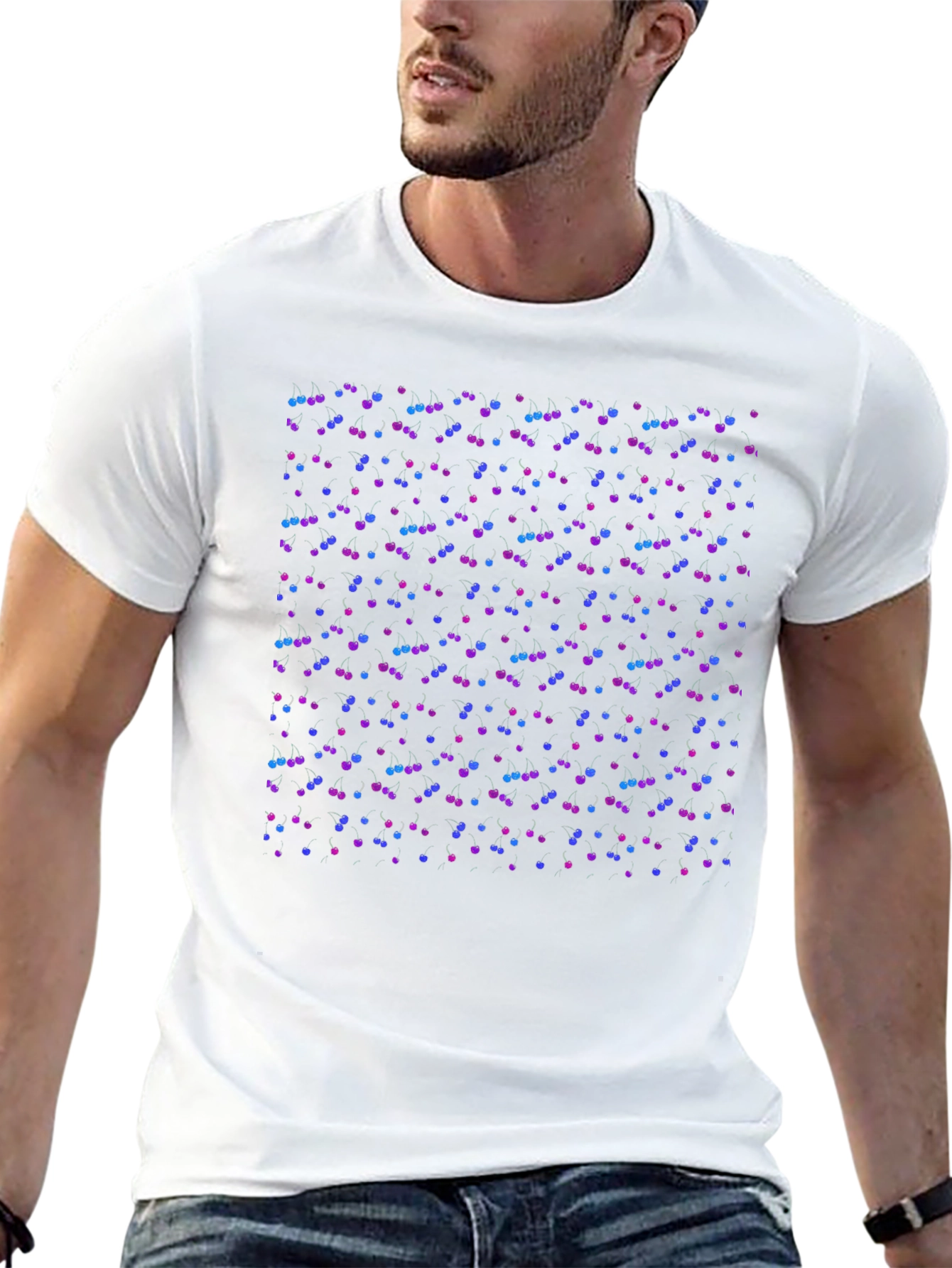 Black Cherry Print Tee