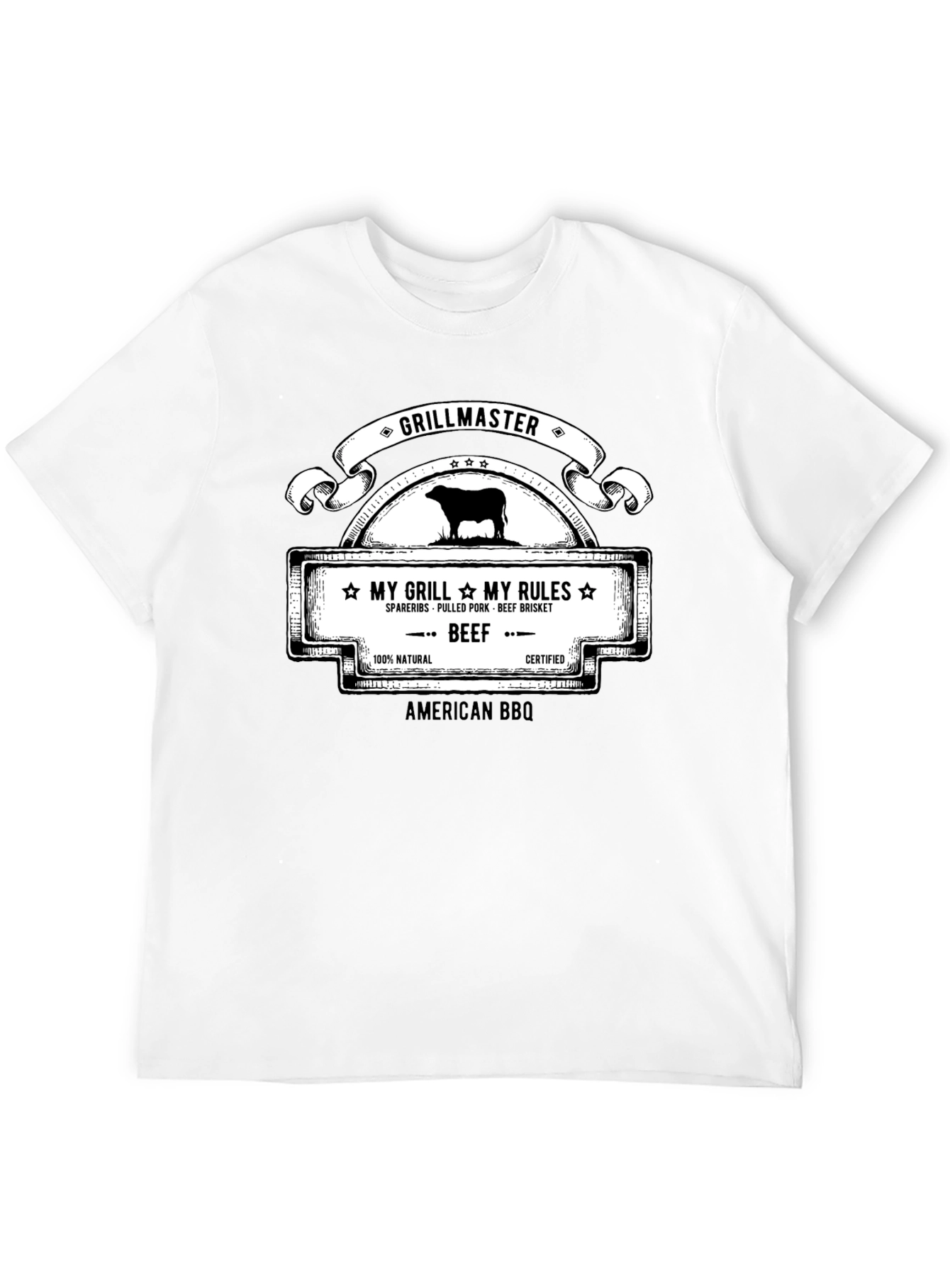 Grillmaster BBQ T-Shirt - My Grill My Rules