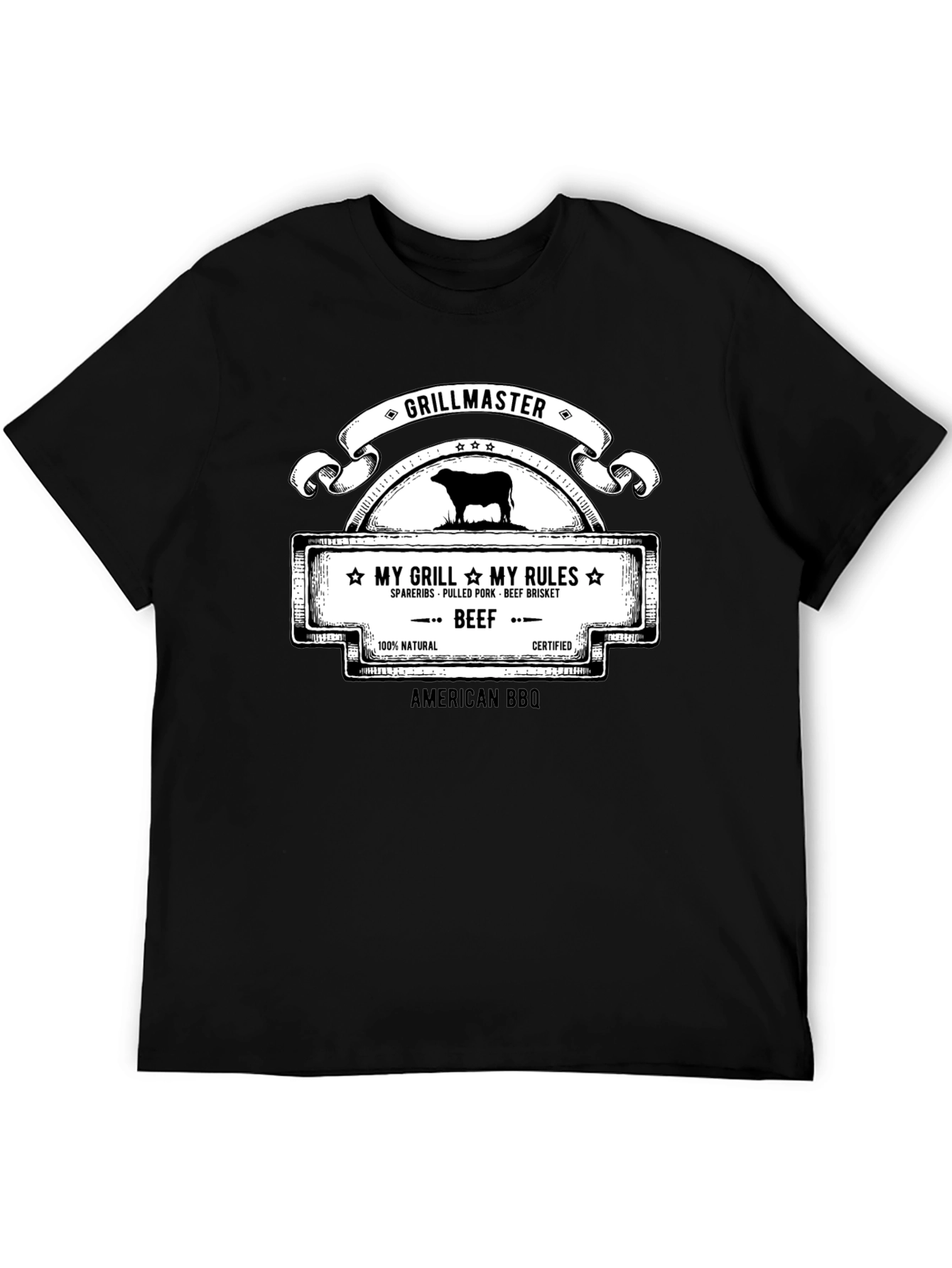 Grillmaster BBQ T-Shirt - My Grill My Rules
