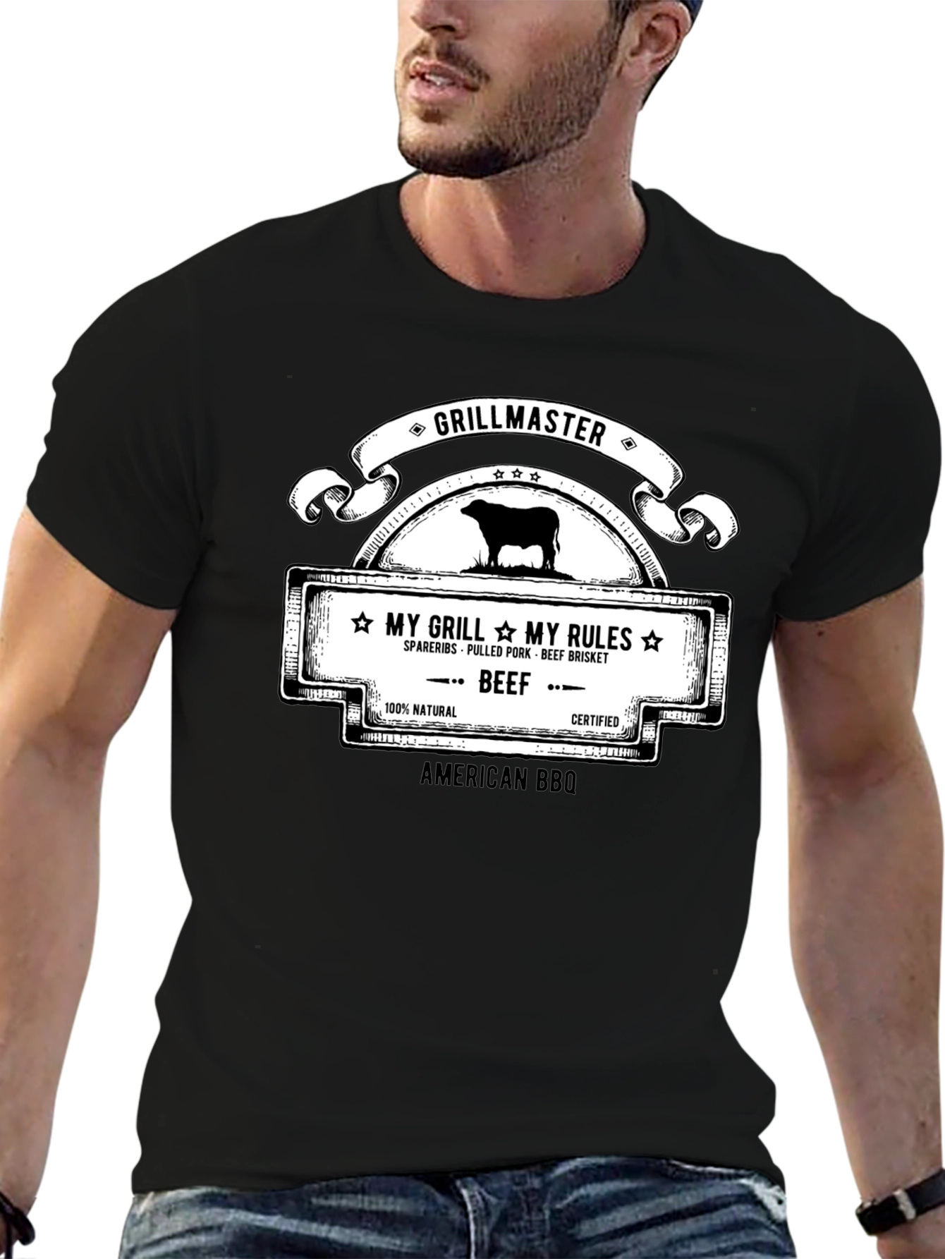 Grillmaster BBQ T-Shirt - My Grill My Rules