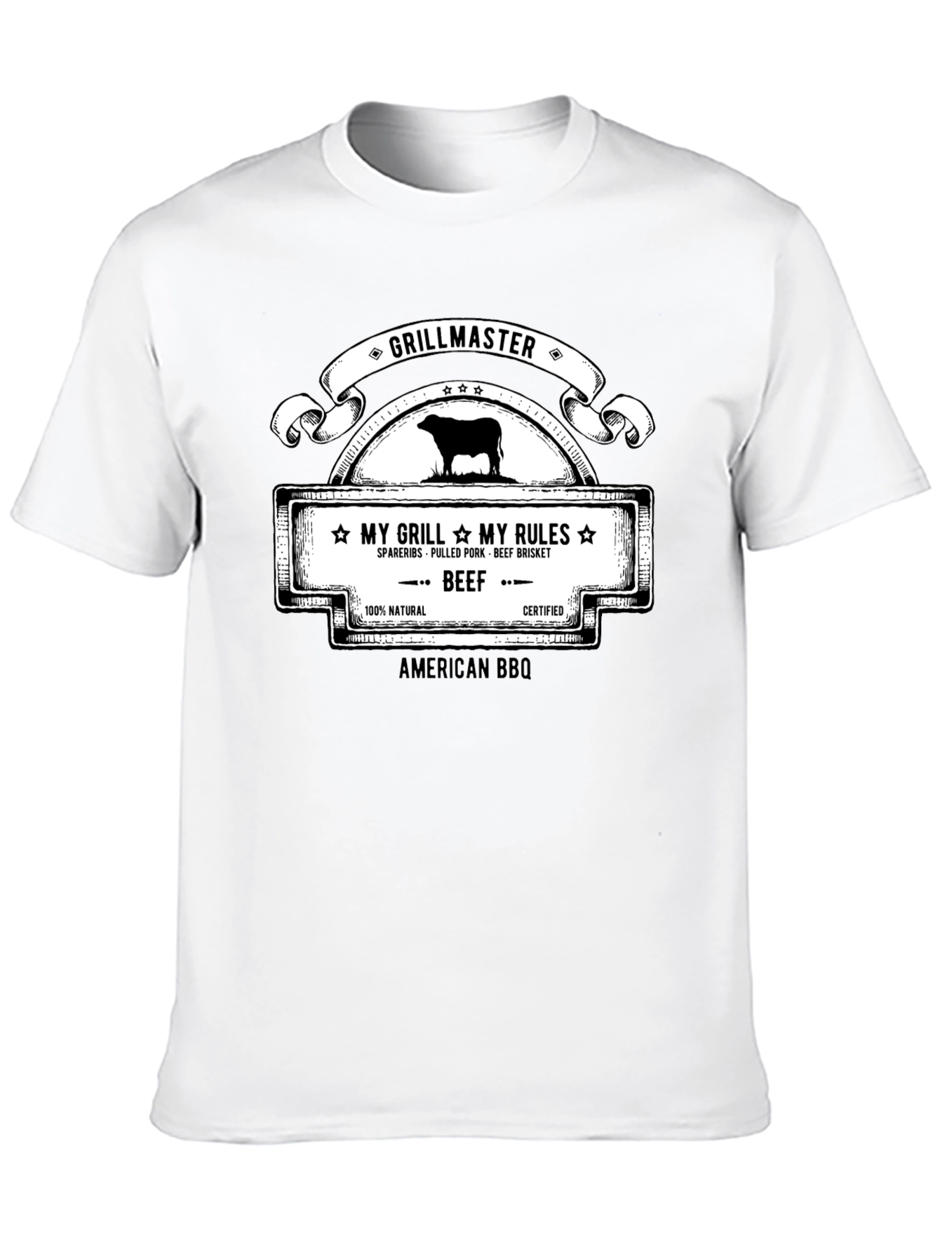 Grillmaster BBQ T-Shirt - My Grill My Rules