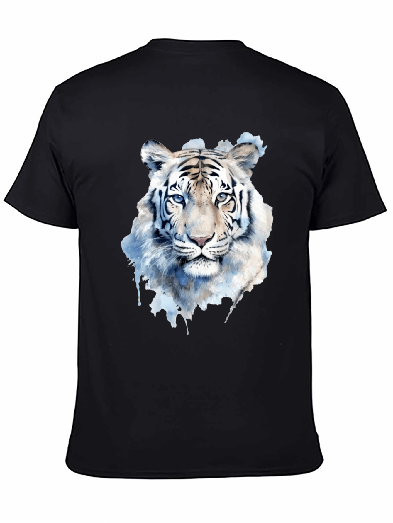 Mens Black Tiger Graphic Tee