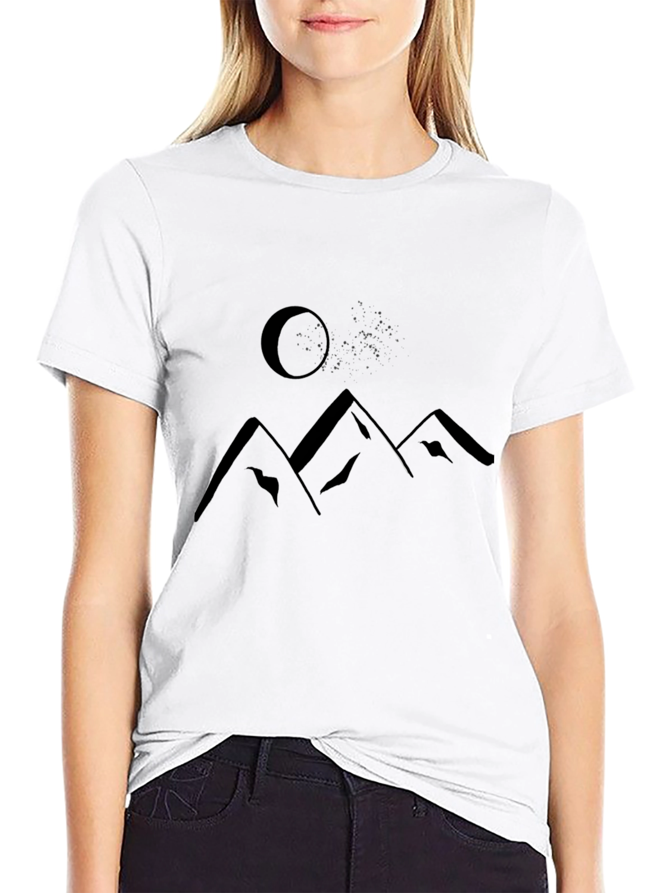 Mountain Moon Mens Graphic Tee