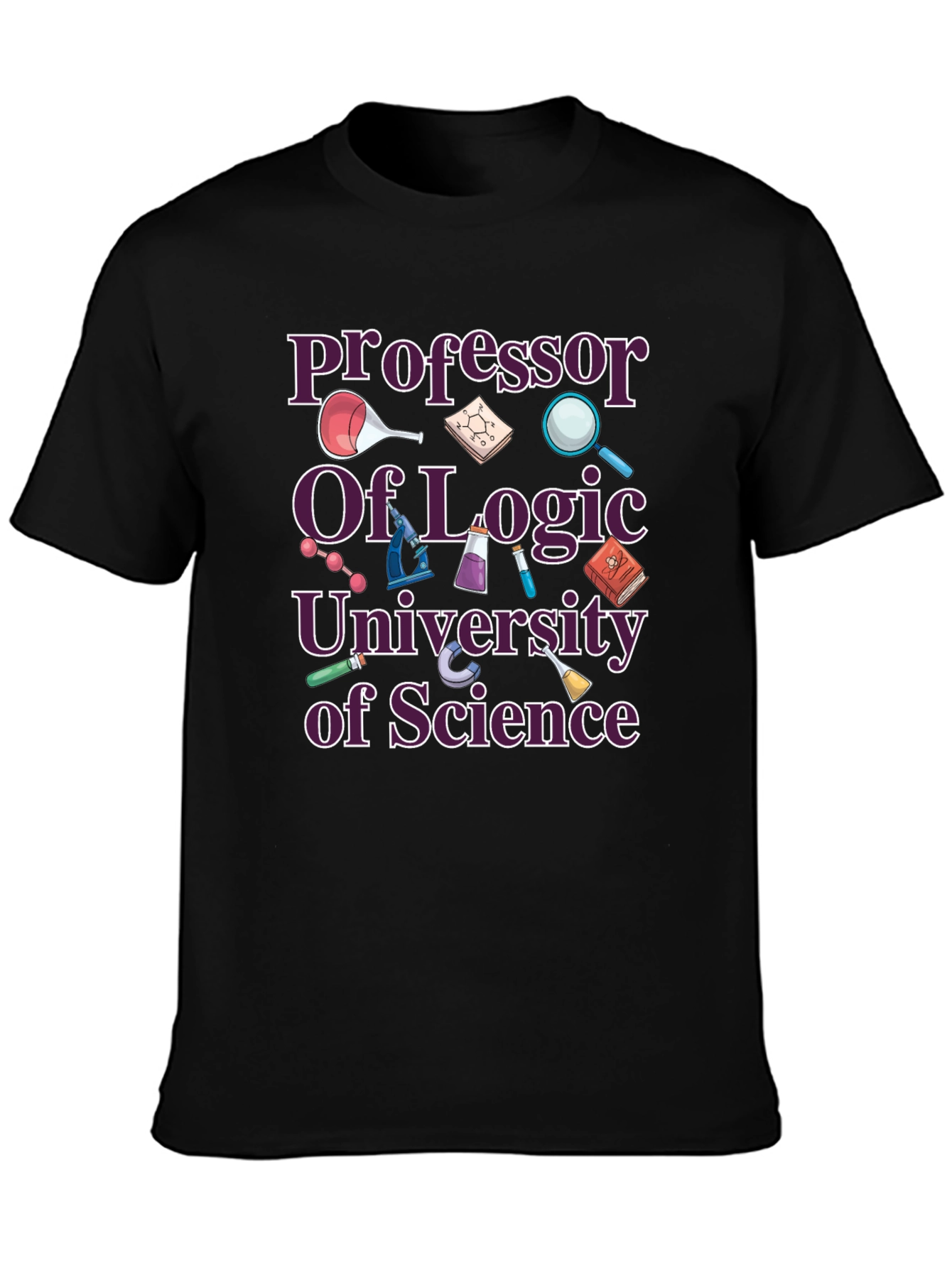 Professor of Logic Science T-Shirt - Black