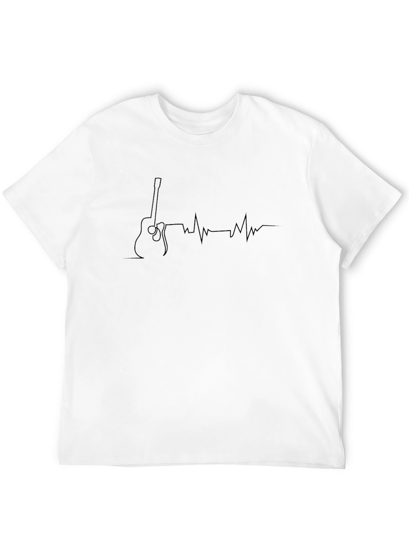 Guitar Heartbeat T-Shirt - Music Lover Tee