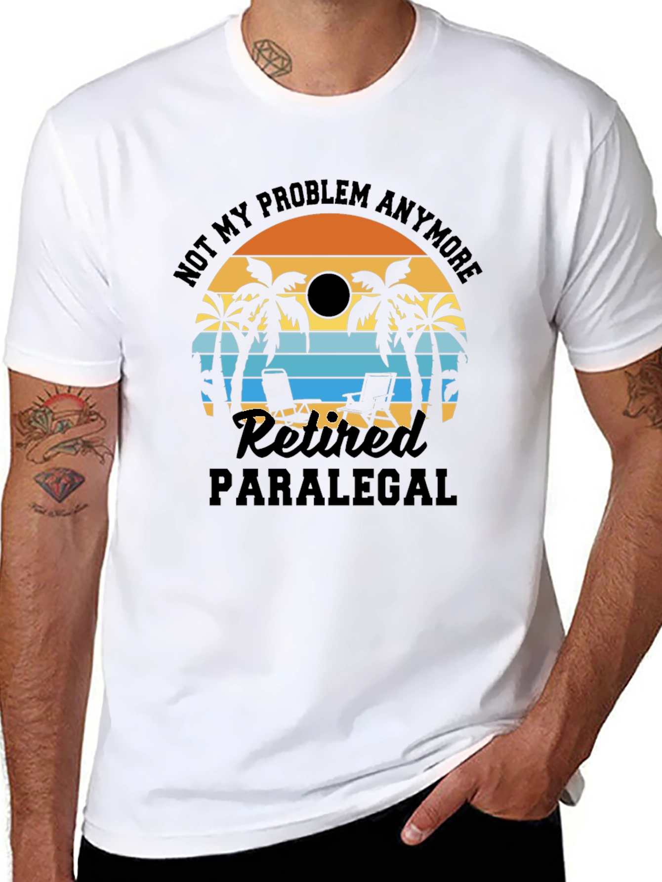 Retired Paralegal Beach T-Shirt