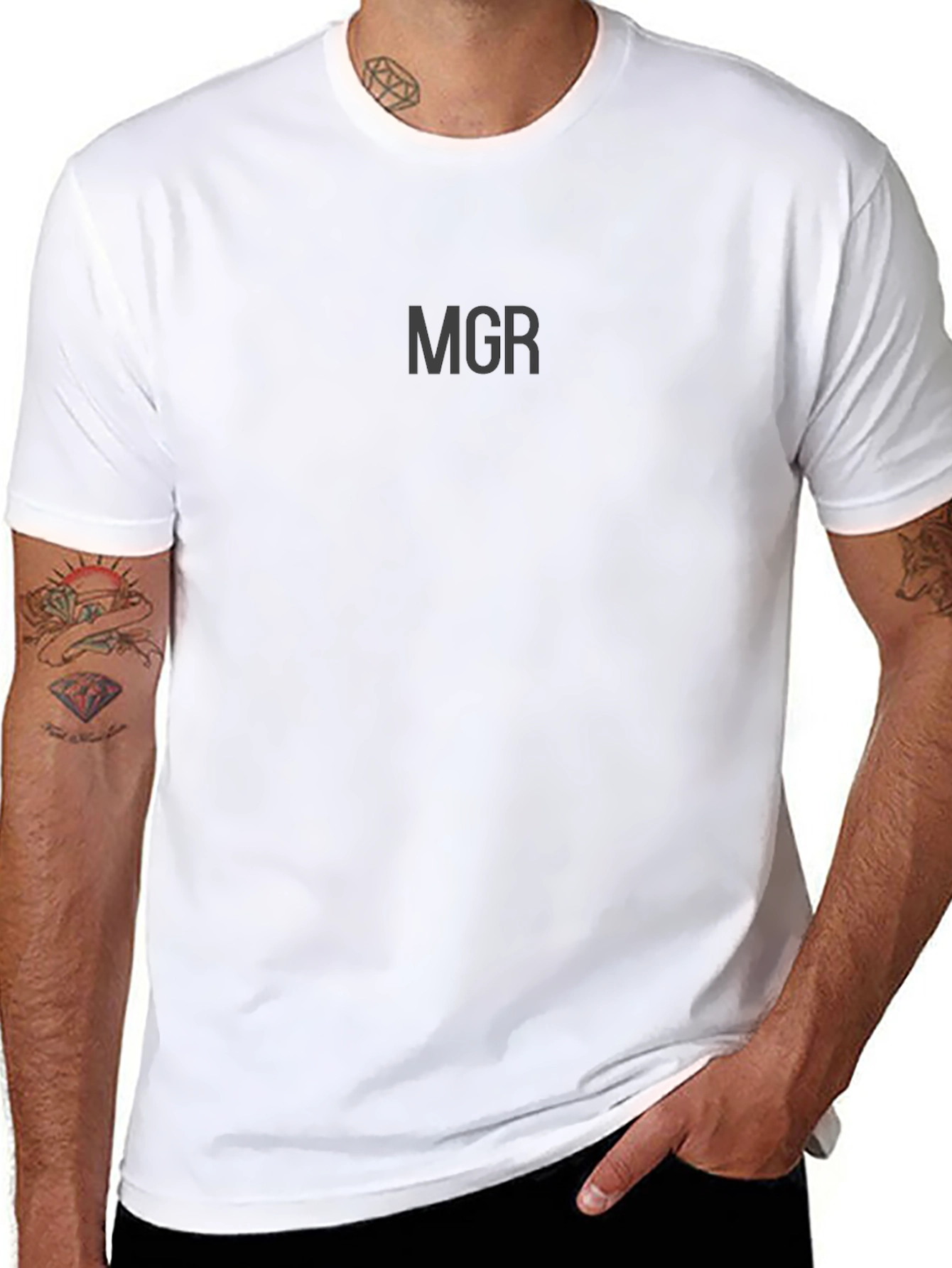 MGR Black Crewneck T-Shirt - Menswear Essential