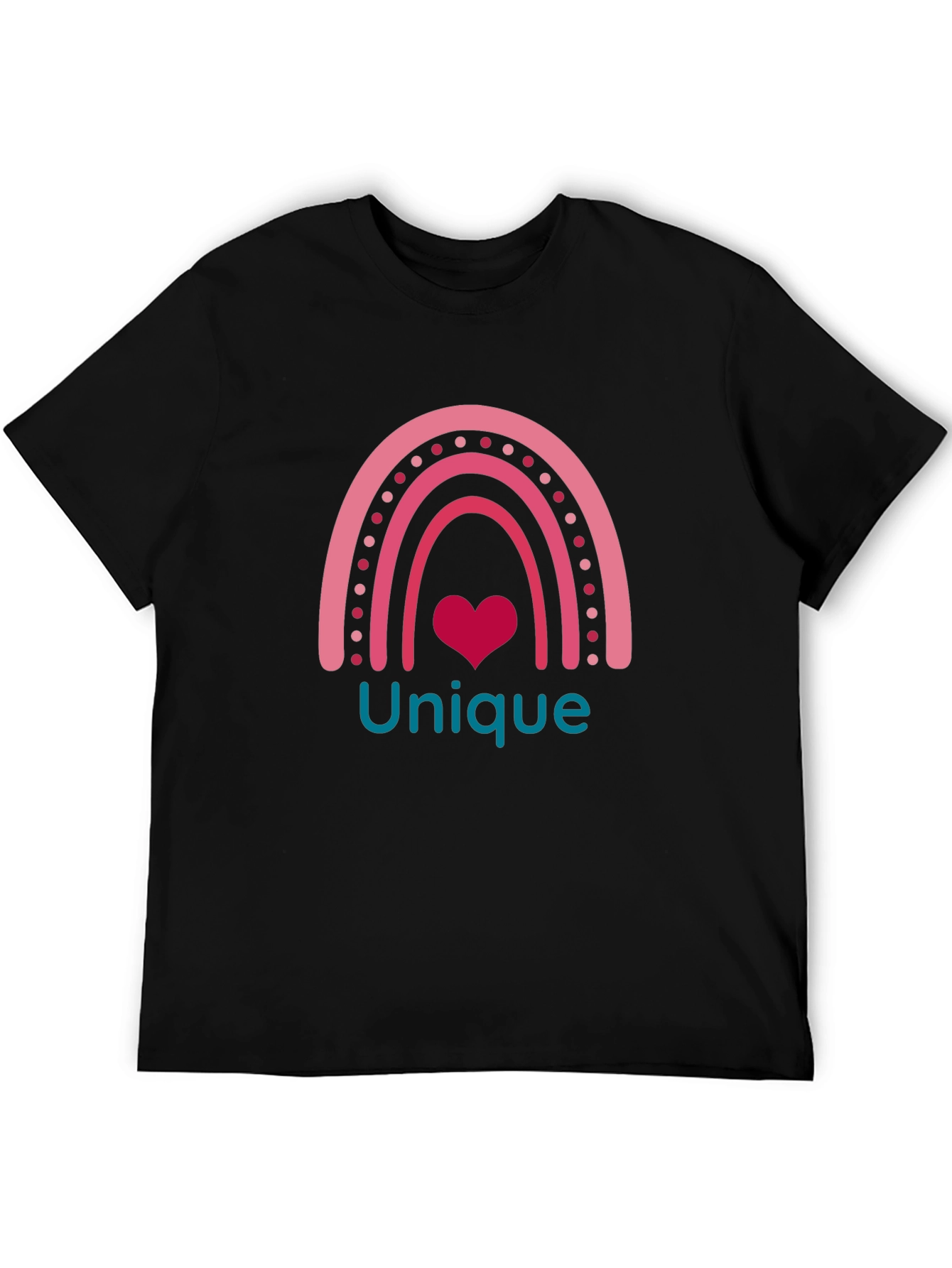 Unique Rainbow Heart Tee