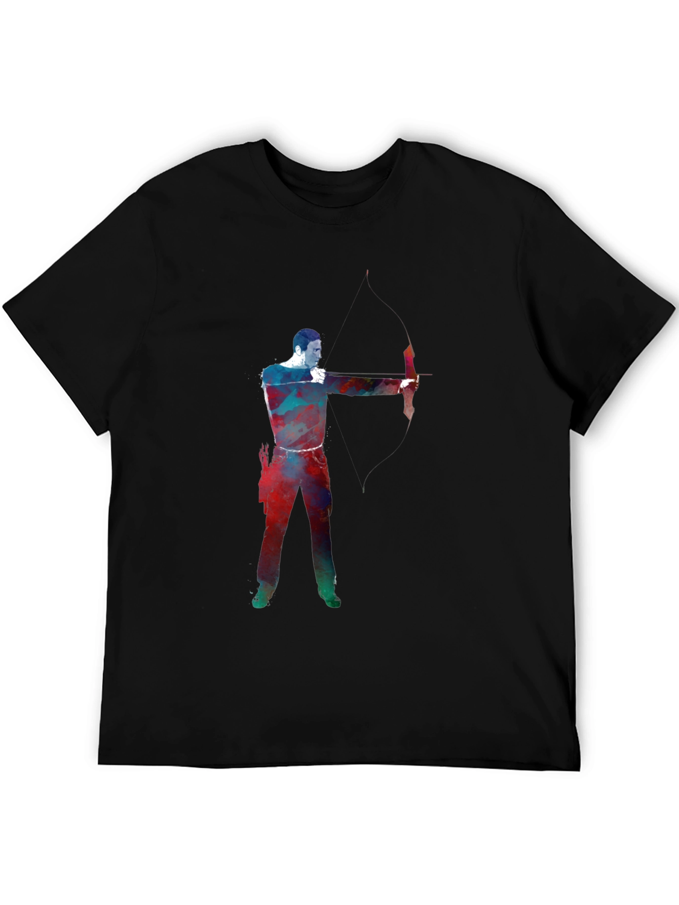 Archery Design Black T-Shirt