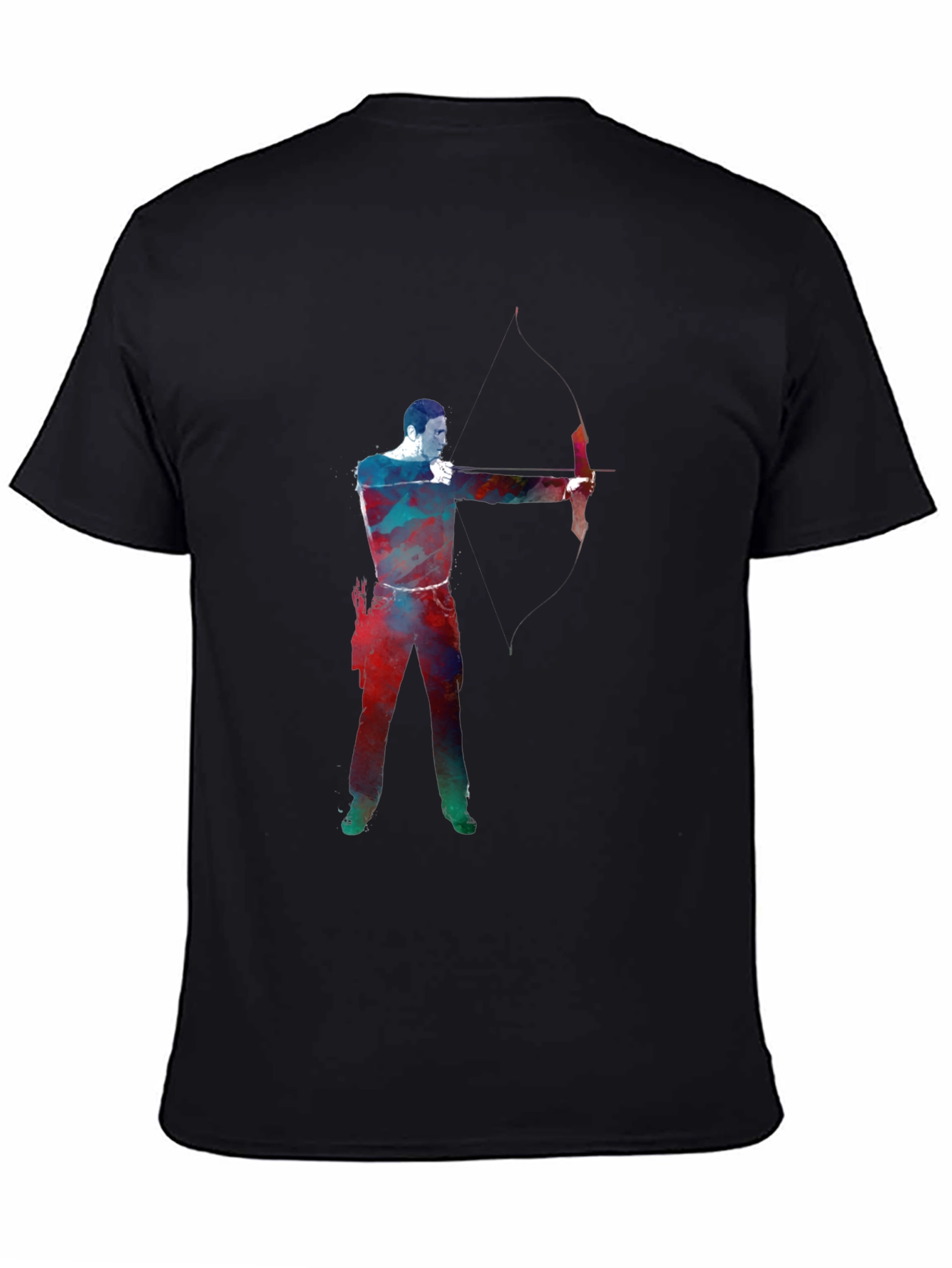 Archery Design Black T-Shirt
