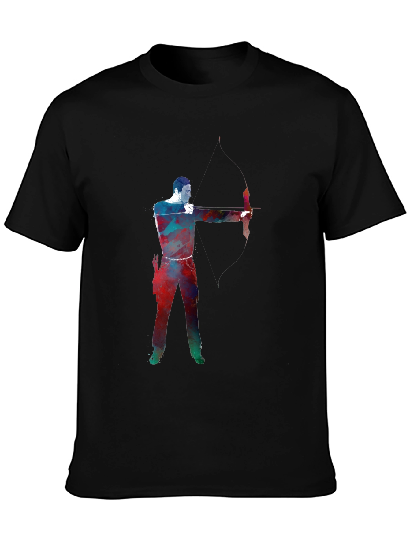 Archery Design Black T-Shirt
