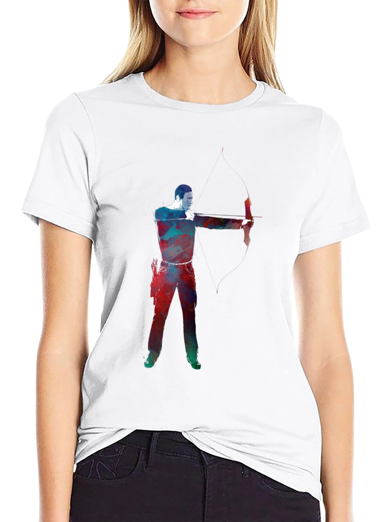 Archery Design Black T-Shirt
