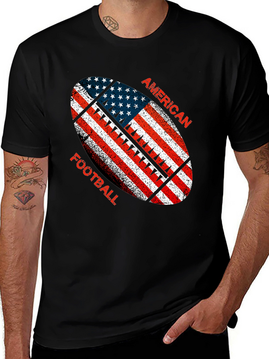 American Football USA Flag T-Shirt