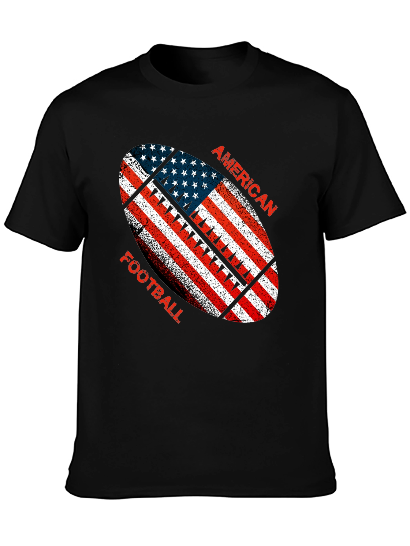 American Football USA Flag T-Shirt