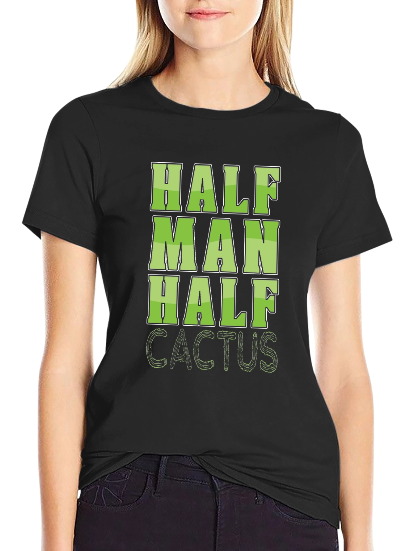 Half Man Half Cactus Graphic Tee
