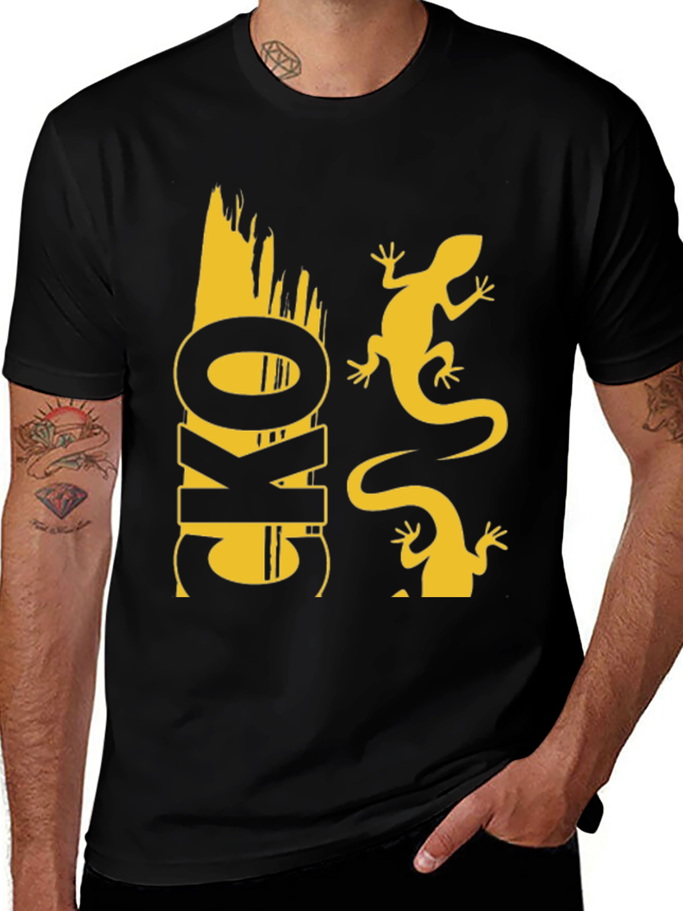 Cool Graphic Tee - Lizards & Lettering