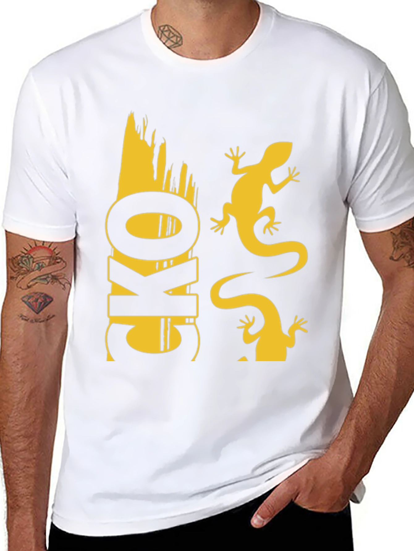 Cool Graphic Tee - Lizards & Lettering