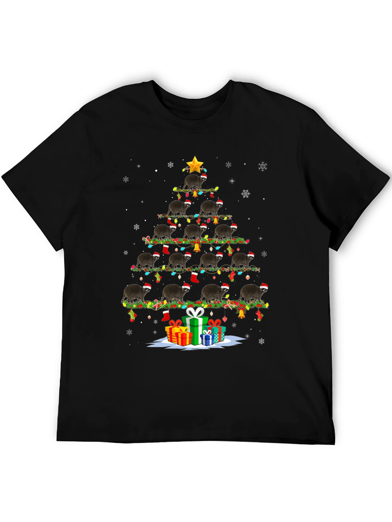 Sloth Christmas Tree T-Shirt