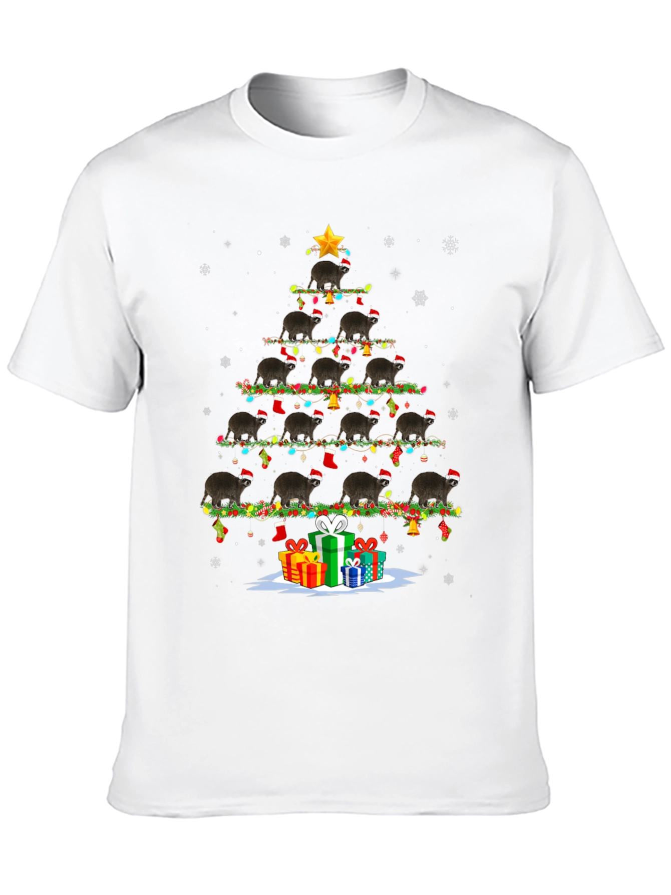 Sloth Christmas Tree T-Shirt