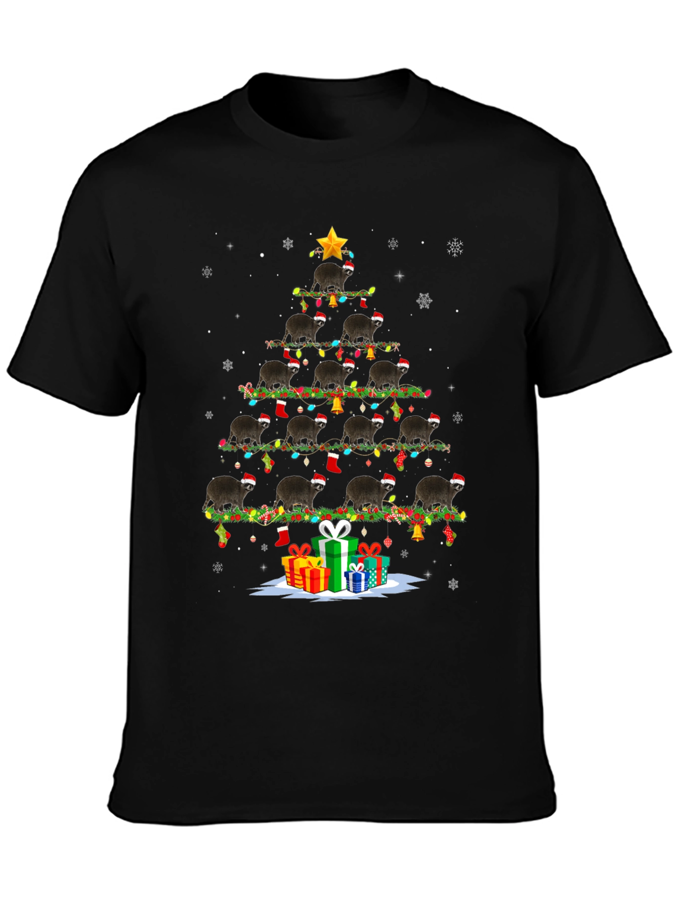 Sloth Christmas Tree T-Shirt