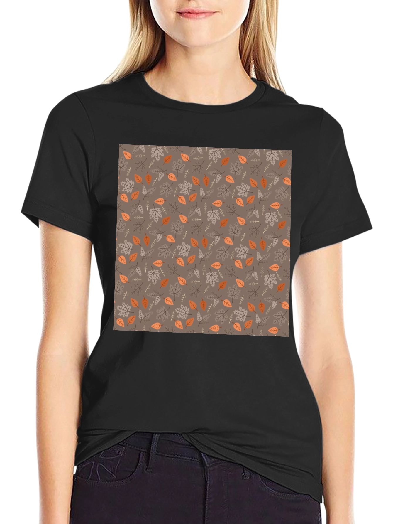 Autumn Leaf Print T-Shirt