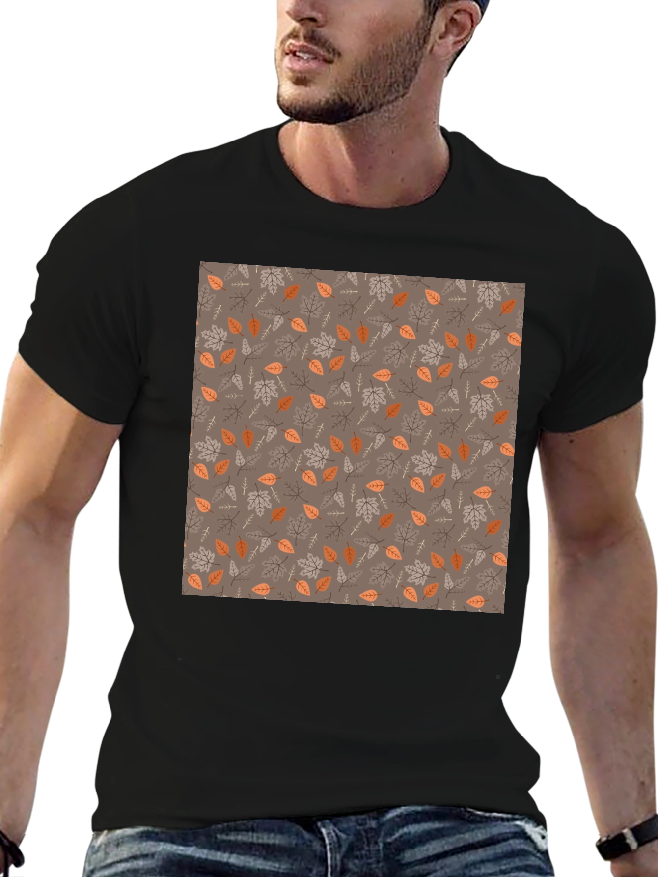 Autumn Leaf Print T-Shirt