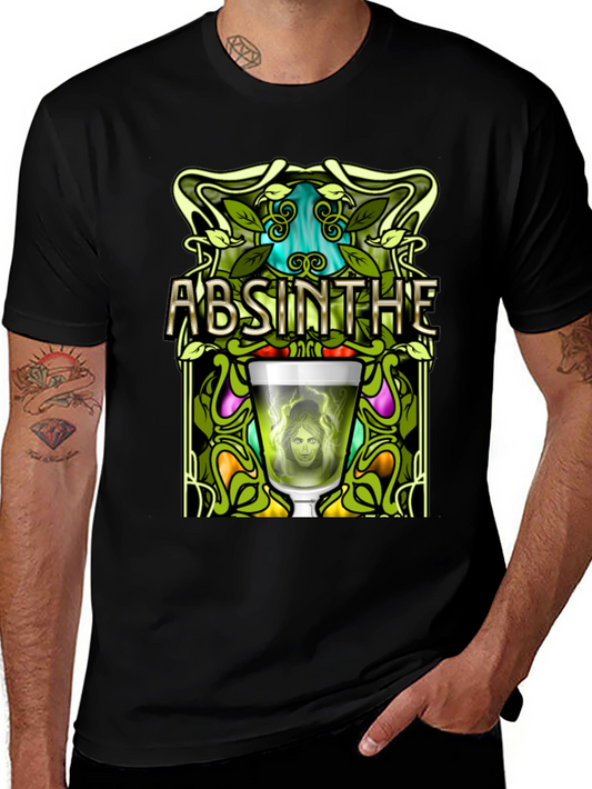 Absinthe Art Nouveau Graphic T-Shirt