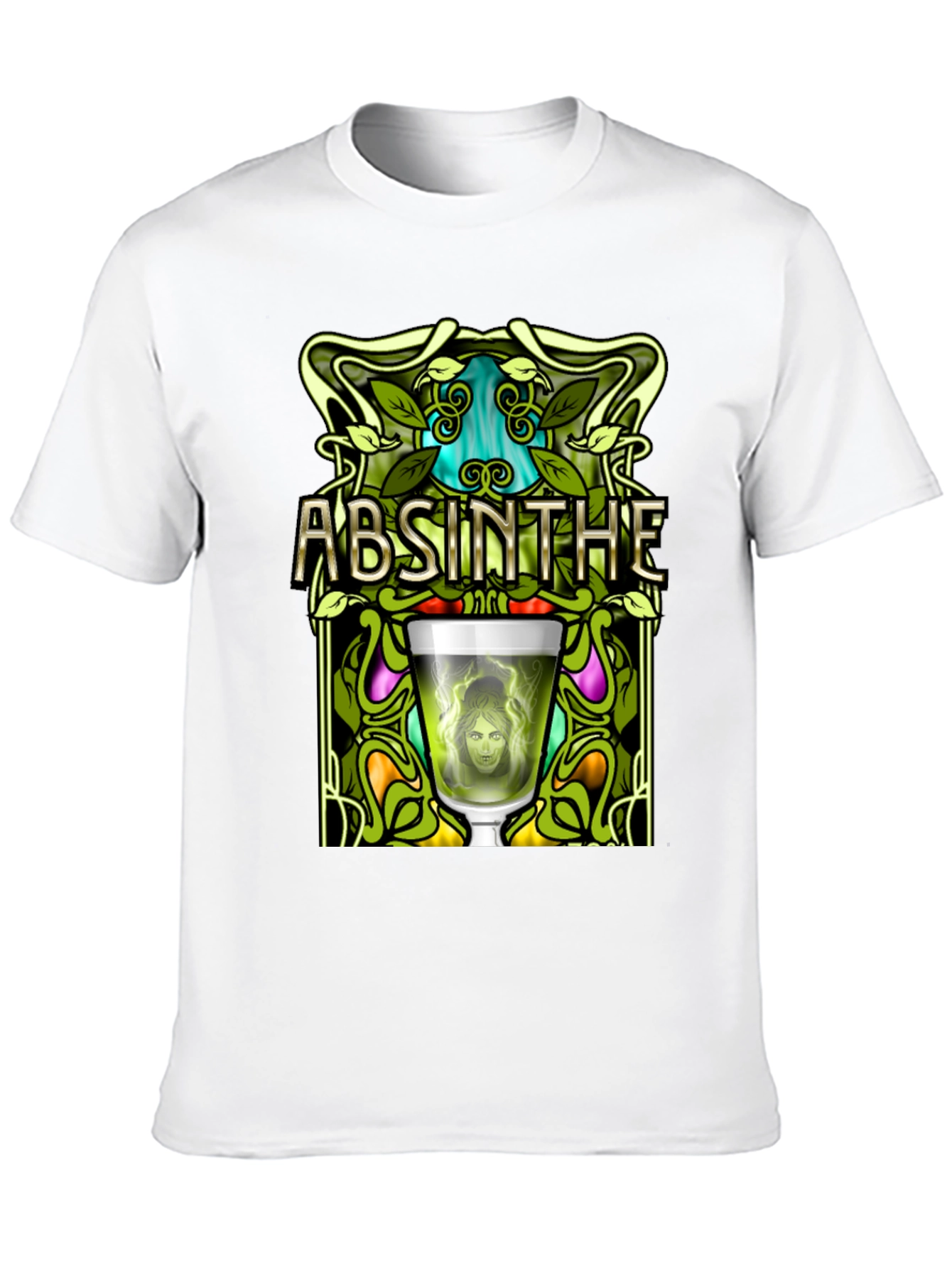Absinthe Art Nouveau Graphic T-Shirt