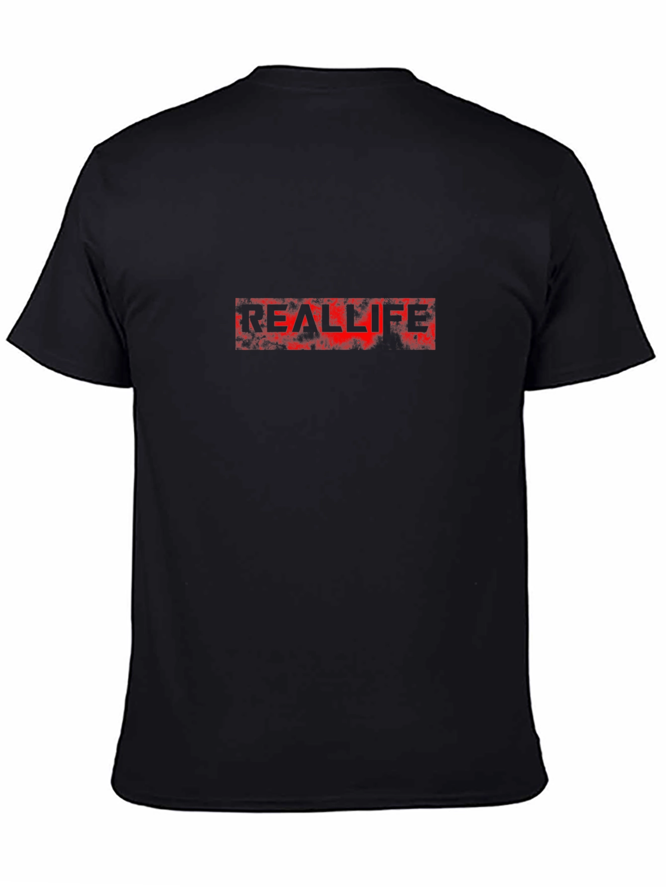 Real Life Black T-Shirt