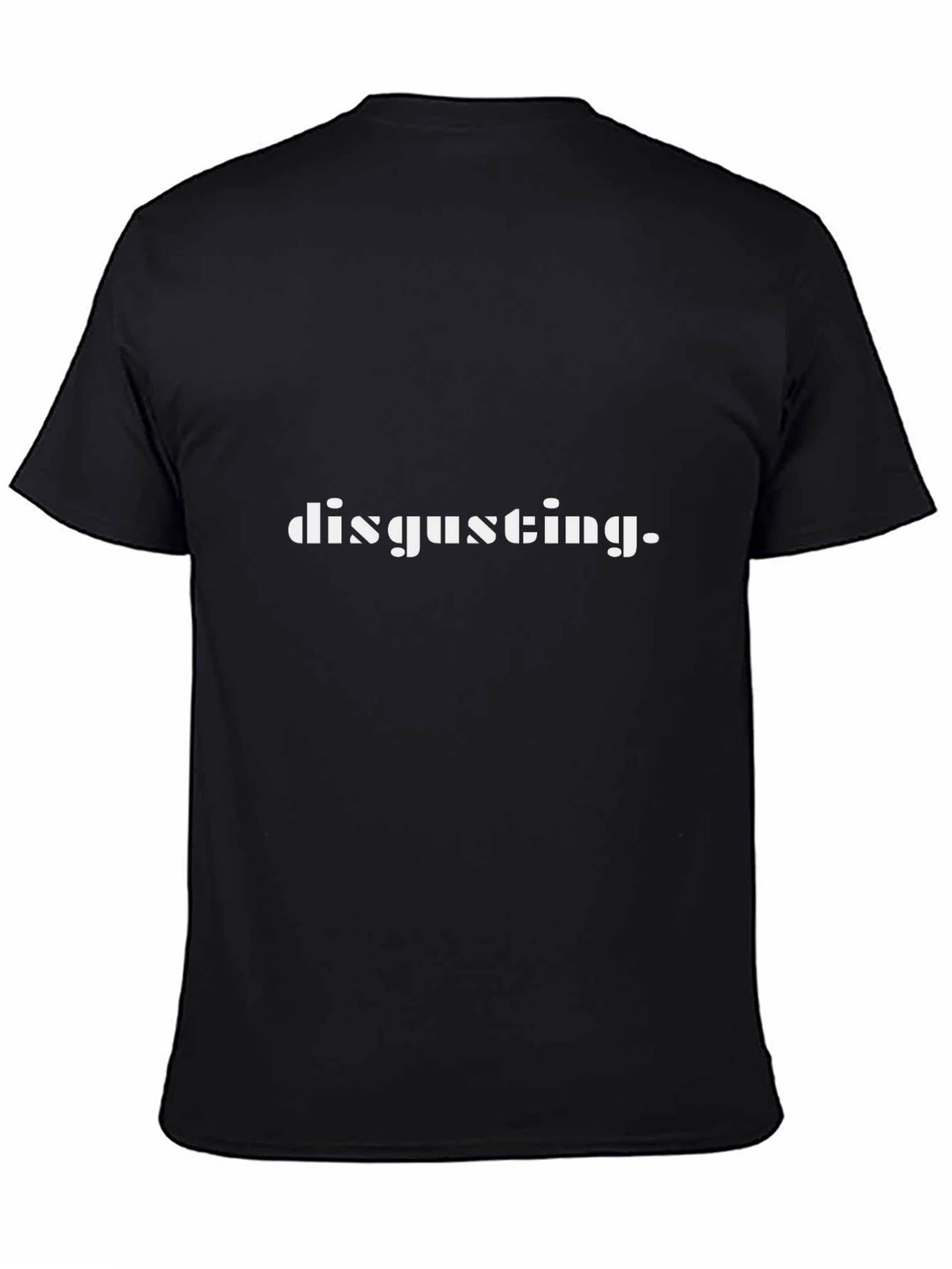 Disgusting Graphic Print Tee - Black