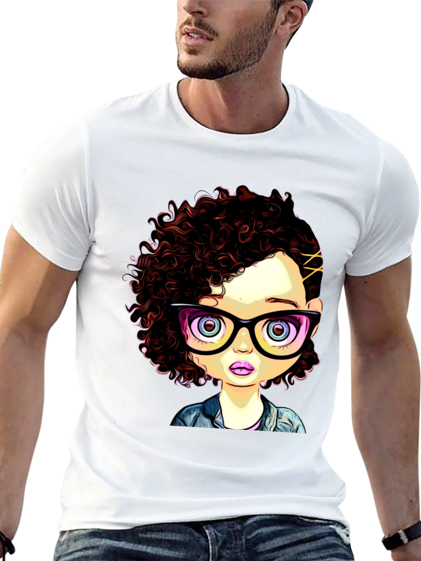 Funky Cartoon Girl T-Shirt