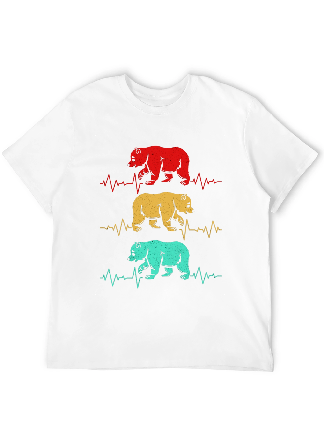 Bear Heartbeat Graphic T-Shirt