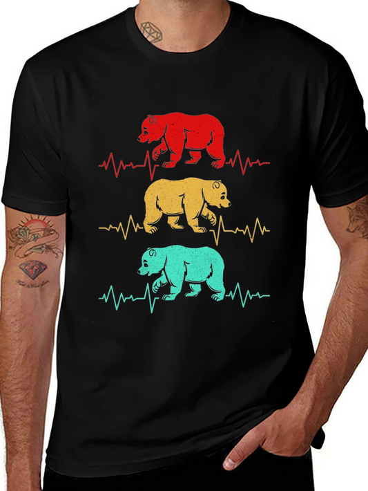 Bear Heartbeat Graphic T-Shirt