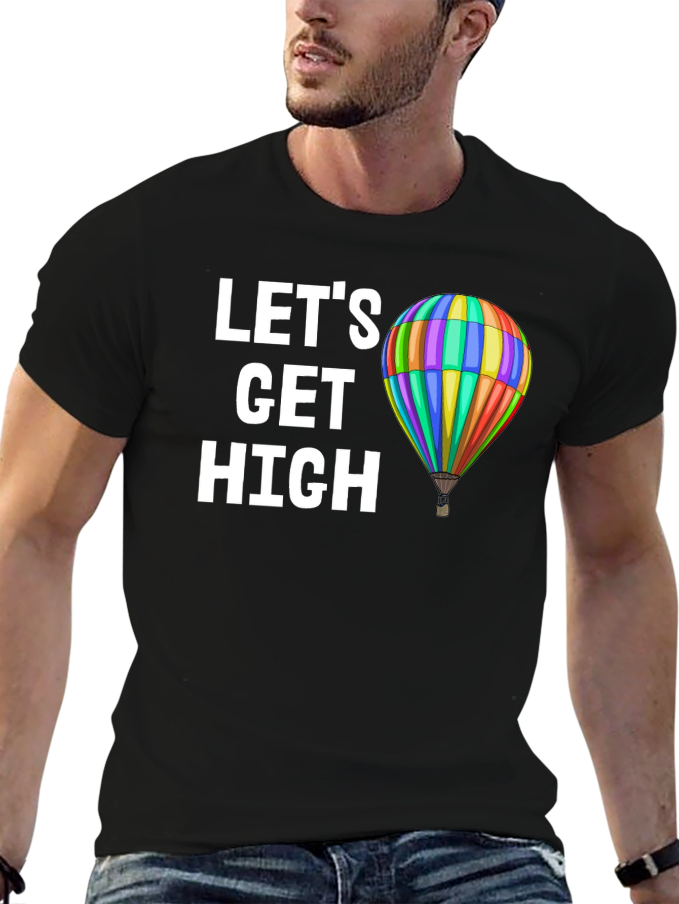 Lets Get High Hot Air Balloon Graphic Tee