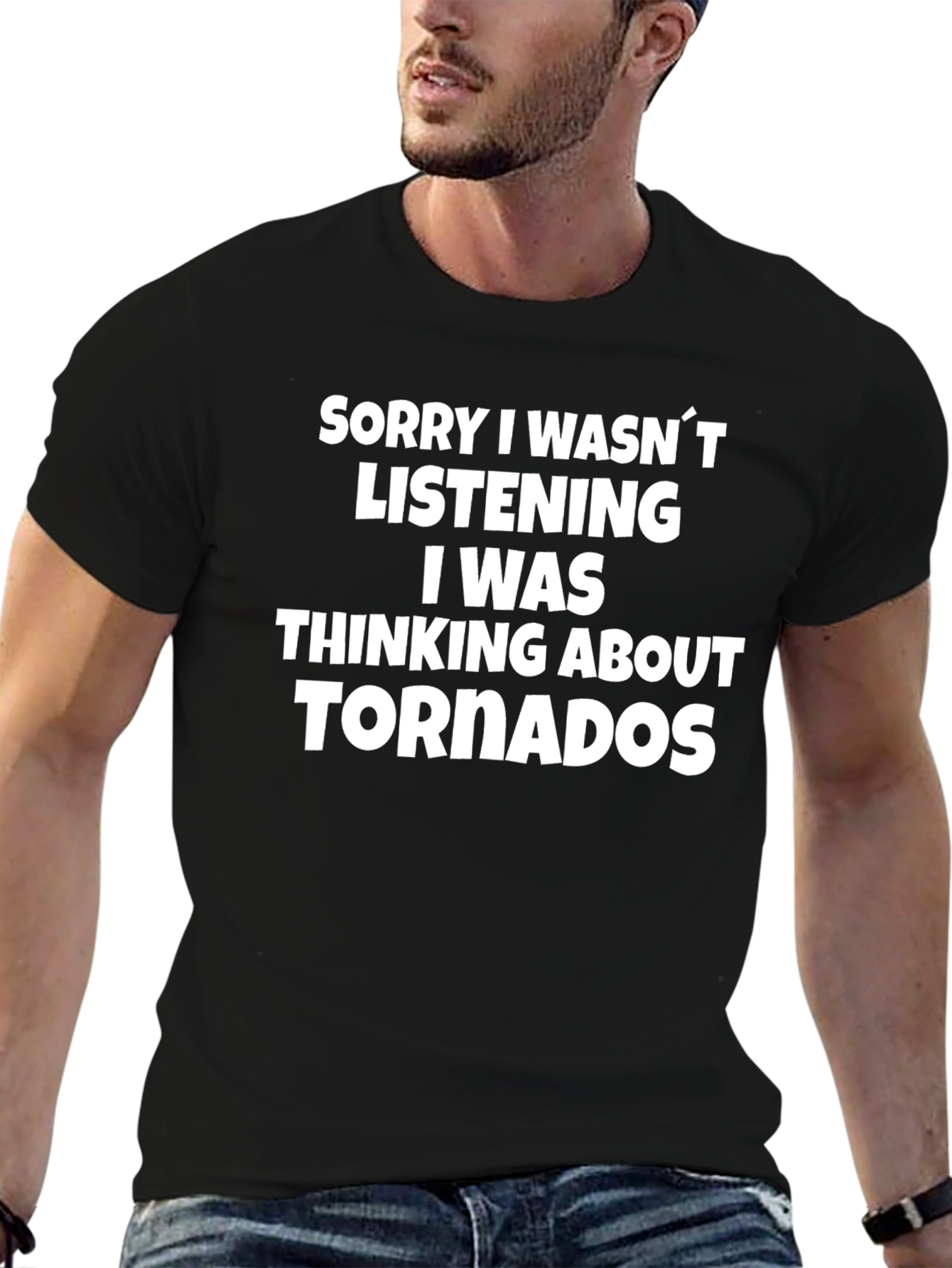 Tornado Thinking T-Shirt - Funny Novelty Tee