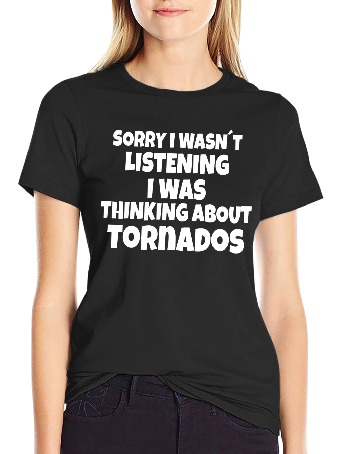 Tornado Thinking T-Shirt - Funny Novelty Tee