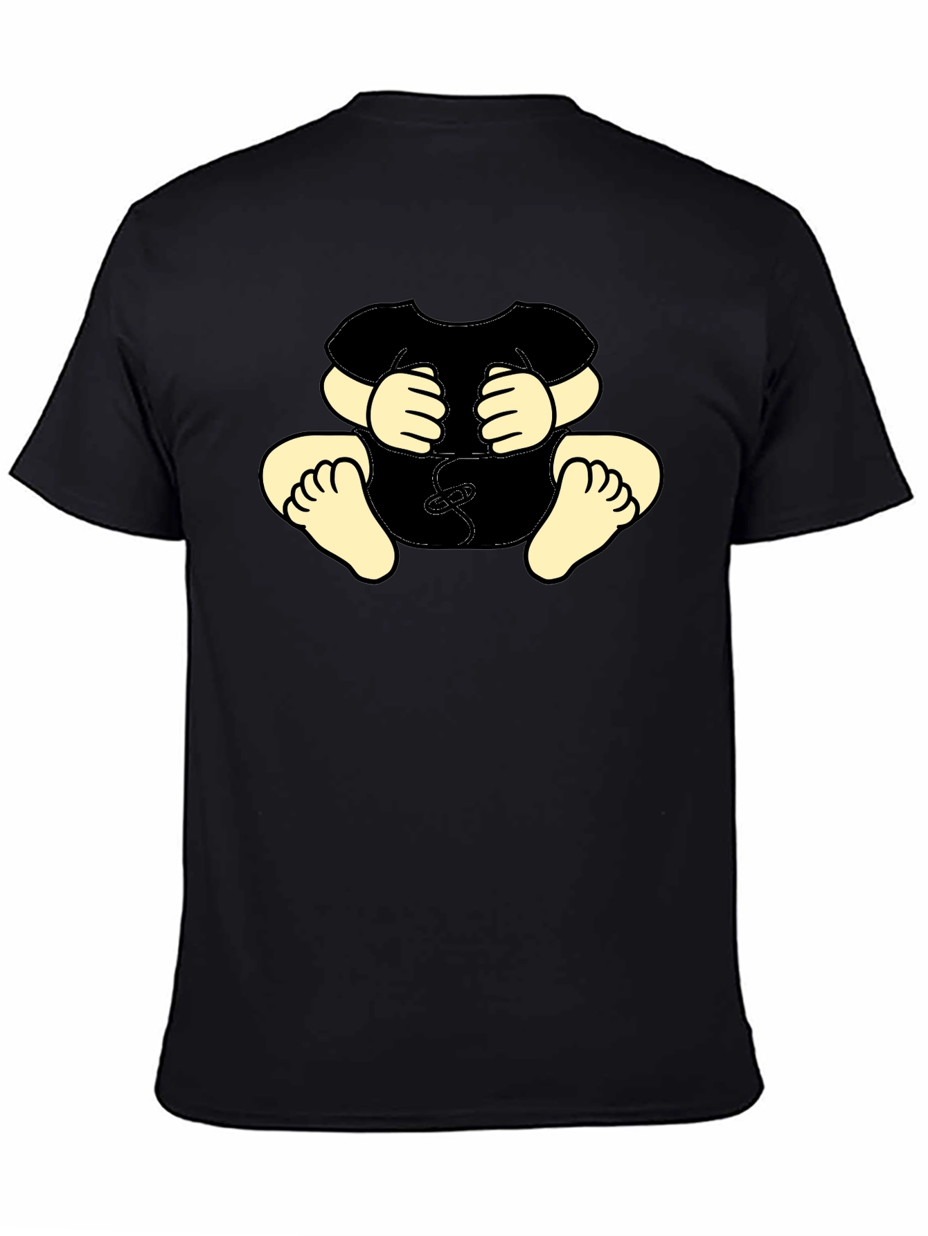 Funny Baby Graphic Black T-Shirt