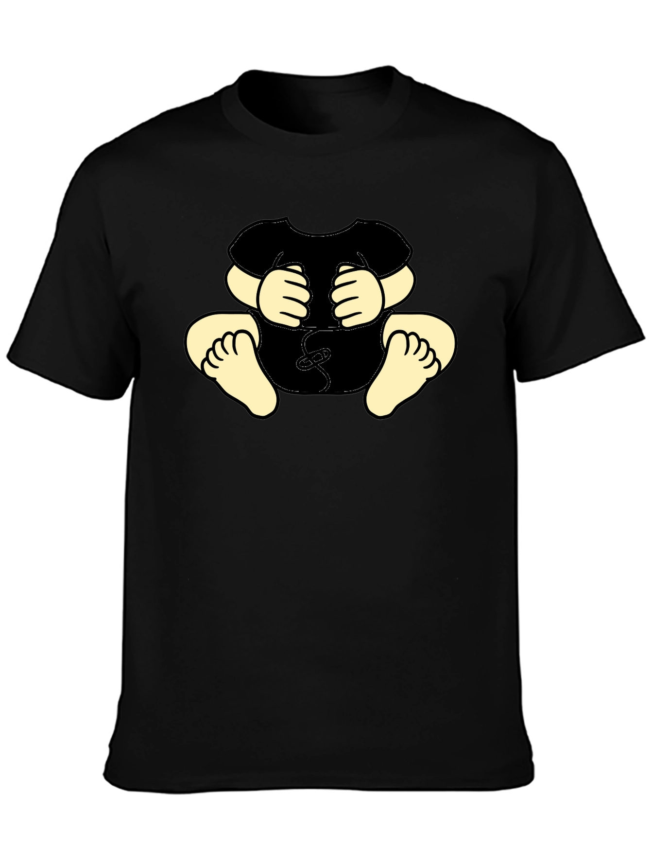 Funny Baby Graphic Black T-Shirt