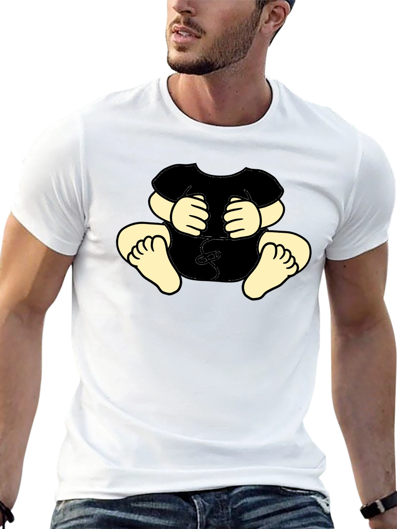 Funny Baby Graphic Black T-Shirt